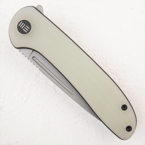 Нож WE Knife Saakshi, 20CV, Titanium Black/G10 Natural - складной туристические ножи из стали Нож WE Knife Saakshi, 20CV, Titanium Black/G10 Natural - складной туристические ножи из стали